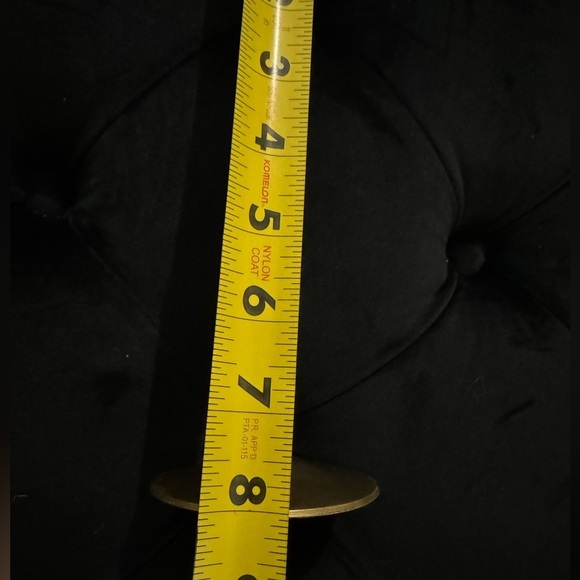 Vintage Brass Elegant Candle Holder Set Made in India MCM 80’s 90’s Short & Tall - Picture 4 of 13